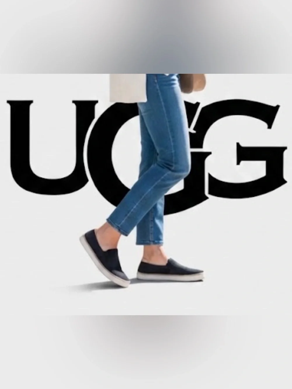 Authentic UGG designer black slip on sneakers sz 7.5